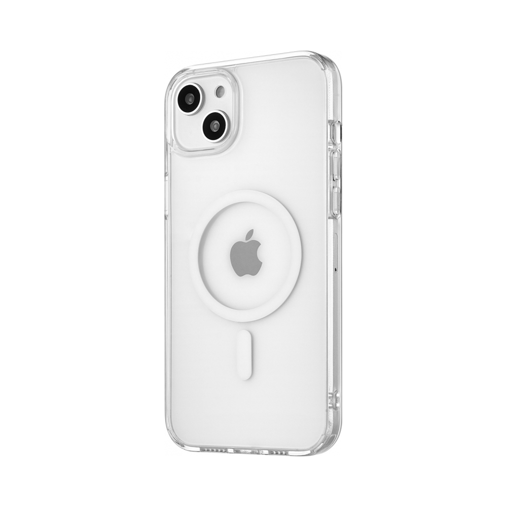 Чехол защитный Real Mag Case, iPhone 14 Plus, усиленный, прозр.